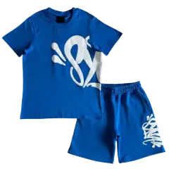 Syna World Summer Set Blue Tee and Shorts
