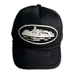 Corteiz Cap Trucker Black