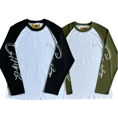 Corteiz long sleeve tee Contrast color shoulder