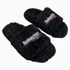 Balenciaga Faux Fur Slides 3 Styles